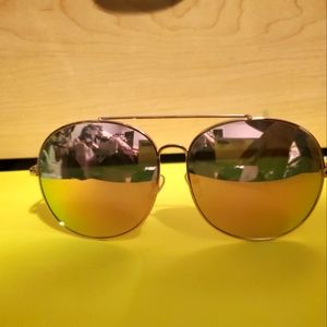 Rose Gold Aviator Shades